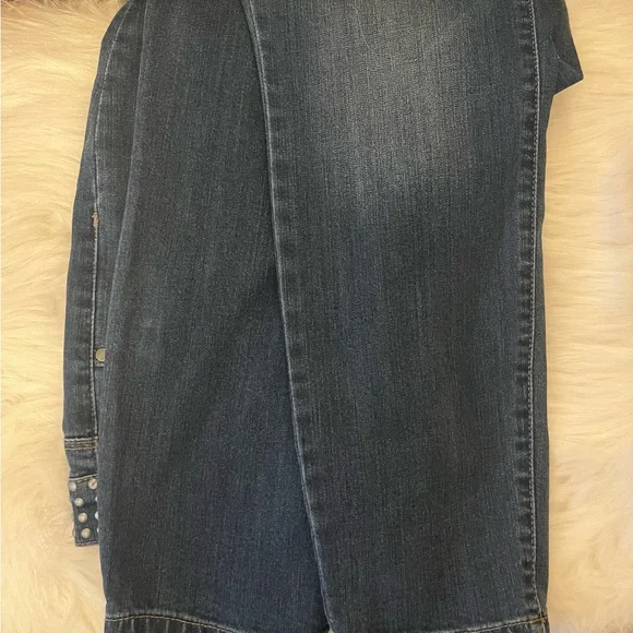 Catherine Malandrino Blue High Rise Studded JeansNWOT - Picture 2 of 3